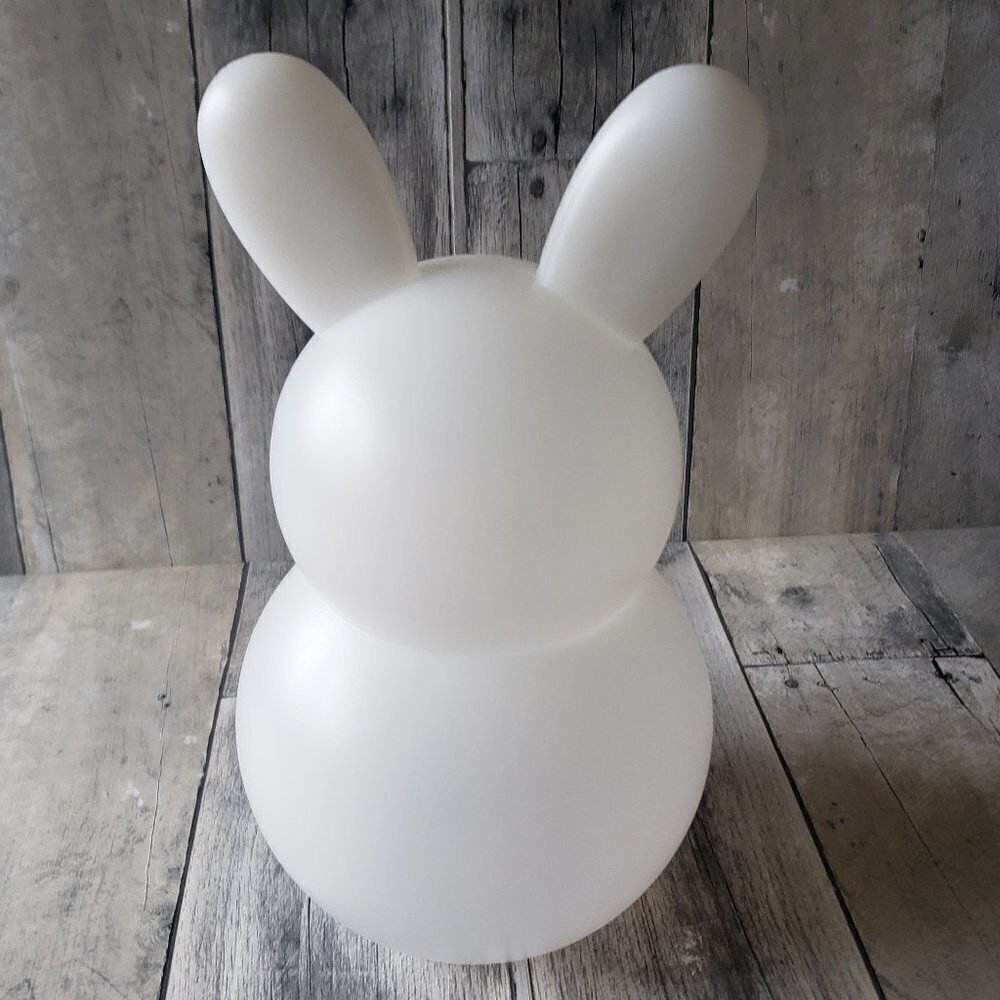 10" Standing Plastic White Rabbit Bunny